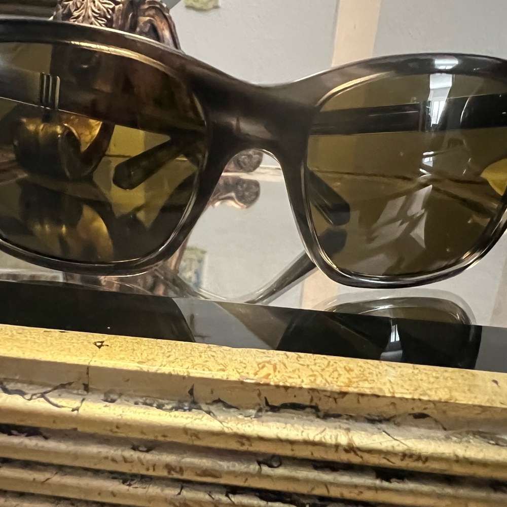 Giorgio Armani Black and Gold Men's Glasses